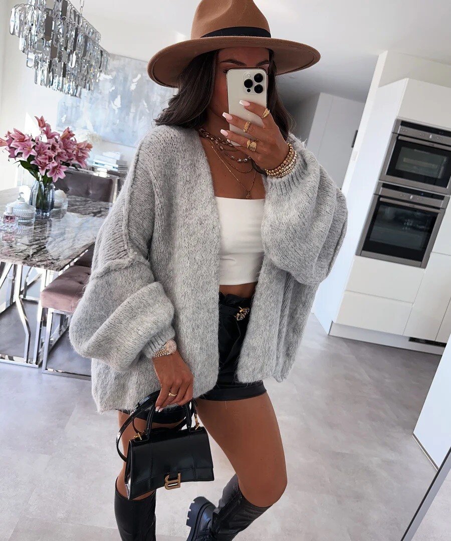 Cardigan oversize en maille douce – Image 3