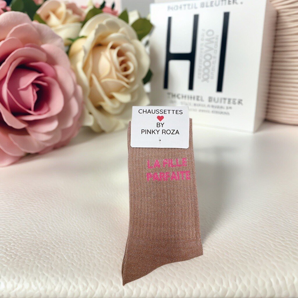 CHAUSSETTES BRILLANTES A MESSAGE LA FILLE PARFAITE – Image 6