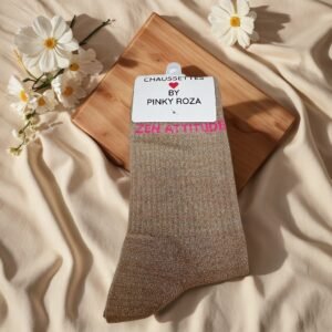 CHAUSSETTES BRILLANTES A MESSAGE ZEN ATTITUDE