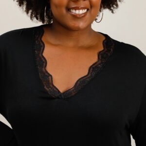 Haut col V grande taille