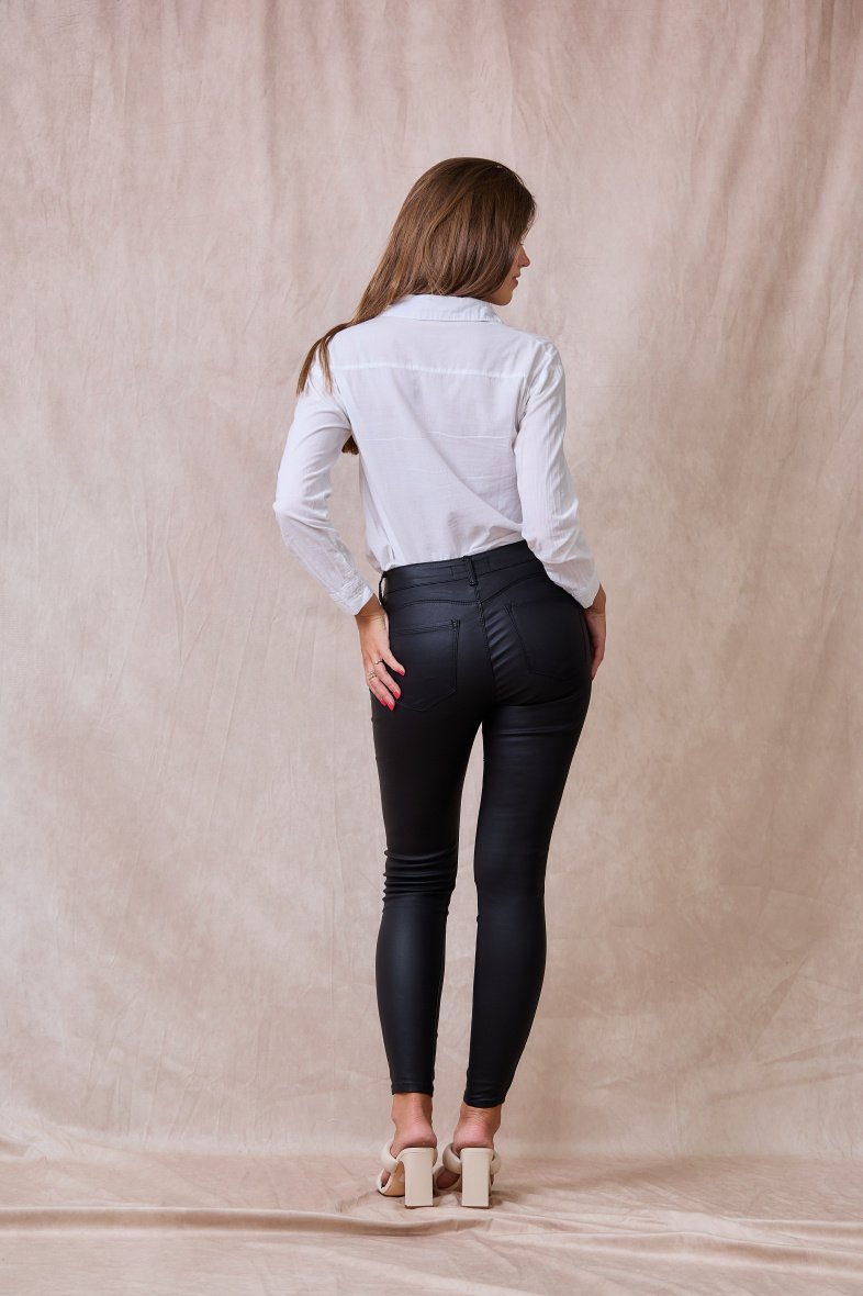 Pantalon slim enduit en couleur ( Push-up ) - ANA & LUCY – Image 3