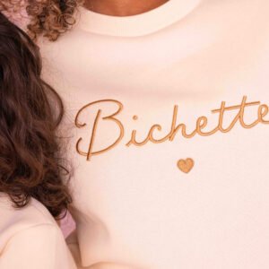 Sweat avec broderie "Bichette"  Maman