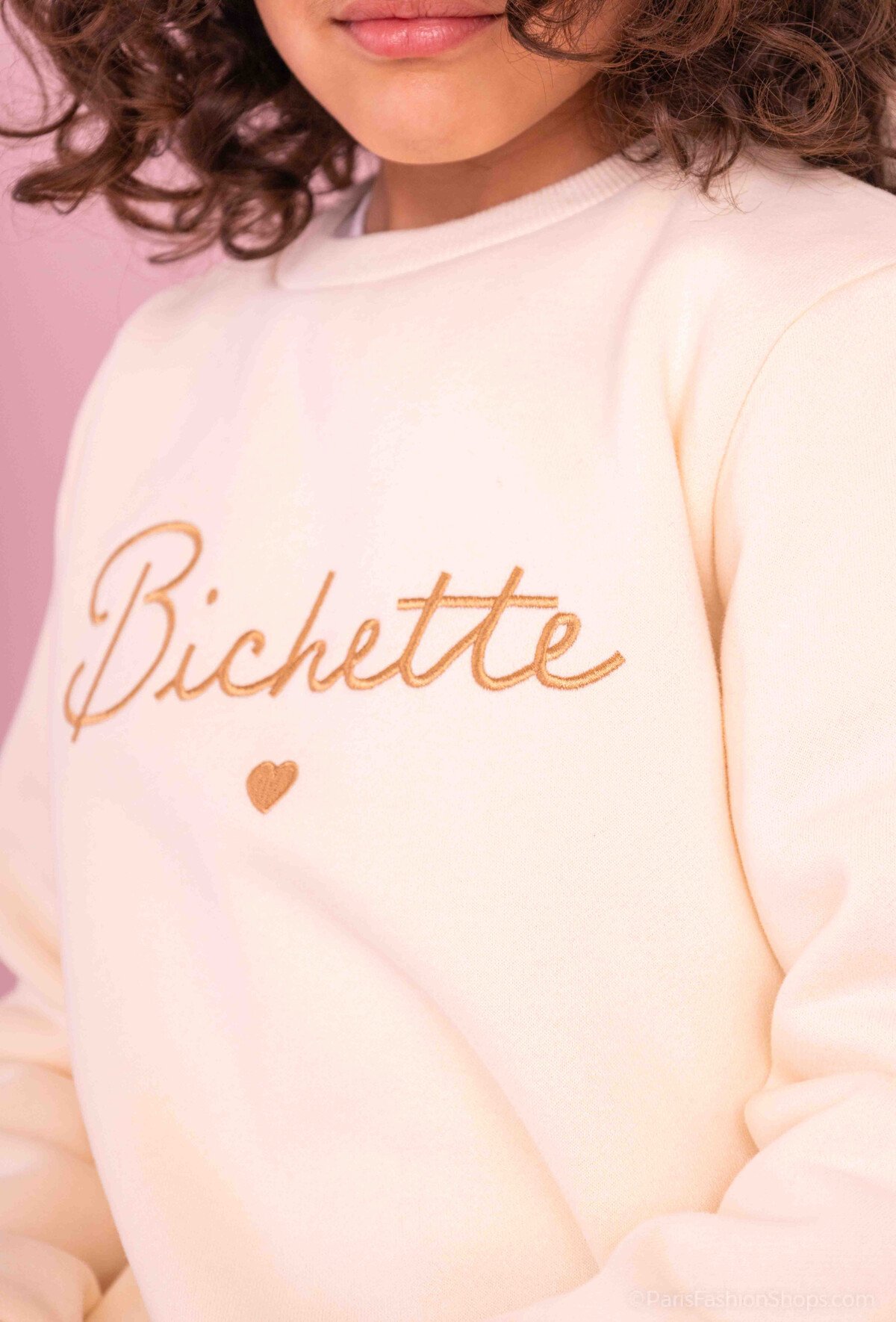 Sweat avec broderie "Bichette" Maman – Image 2