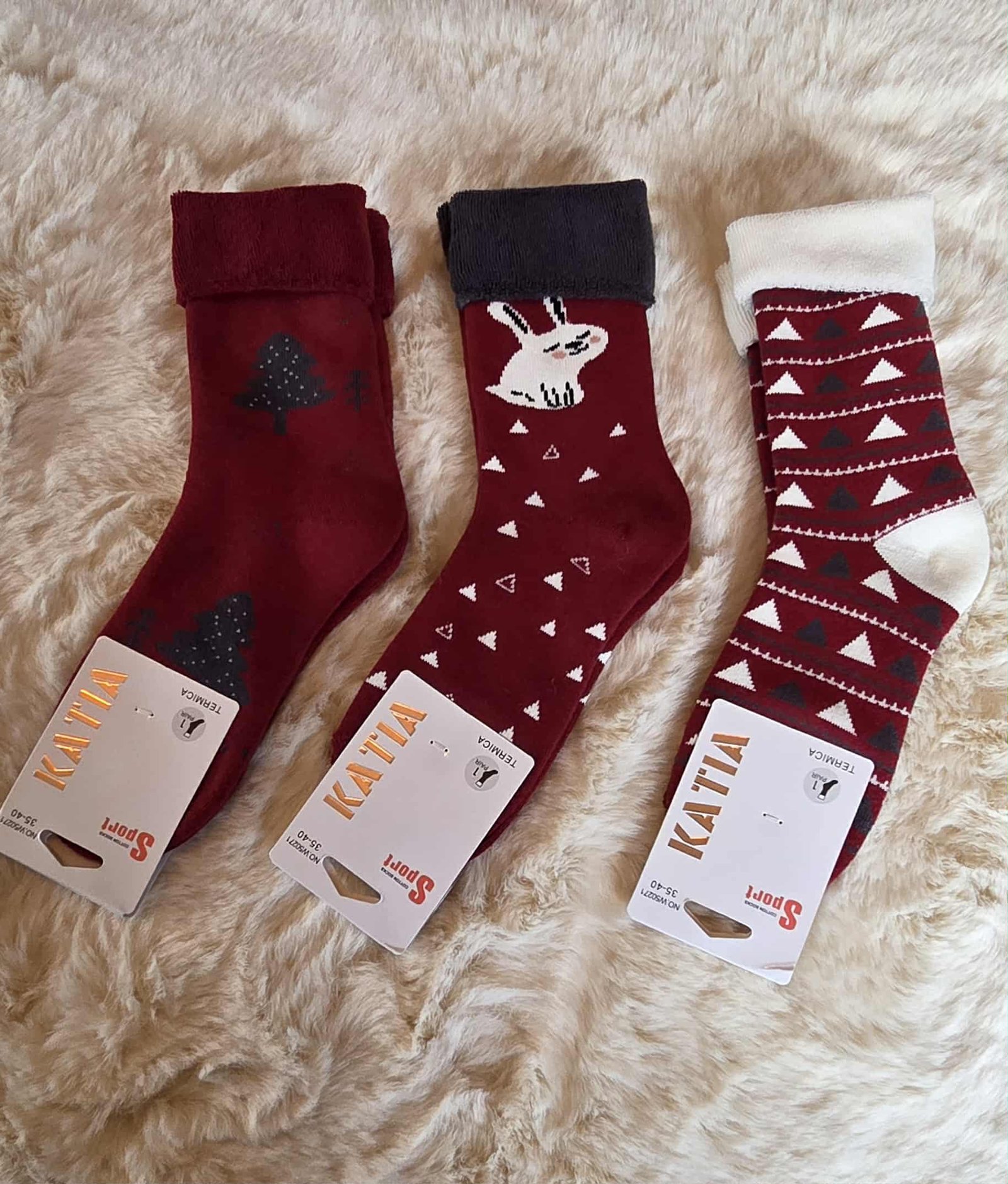 Chaussettes Thermiques toutes douces à bouclettes